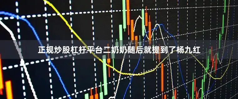 正规炒股杠杆平台二奶奶随后就提到了杨九红
